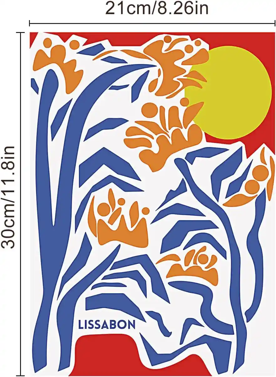 Stilvolles Blumen Bilder Set