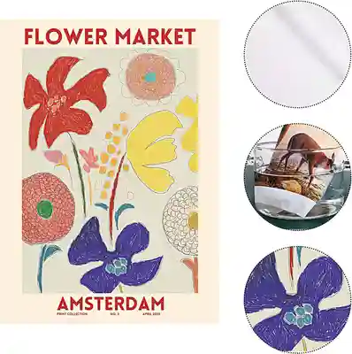 Stilvolles Blumen Bilder Set