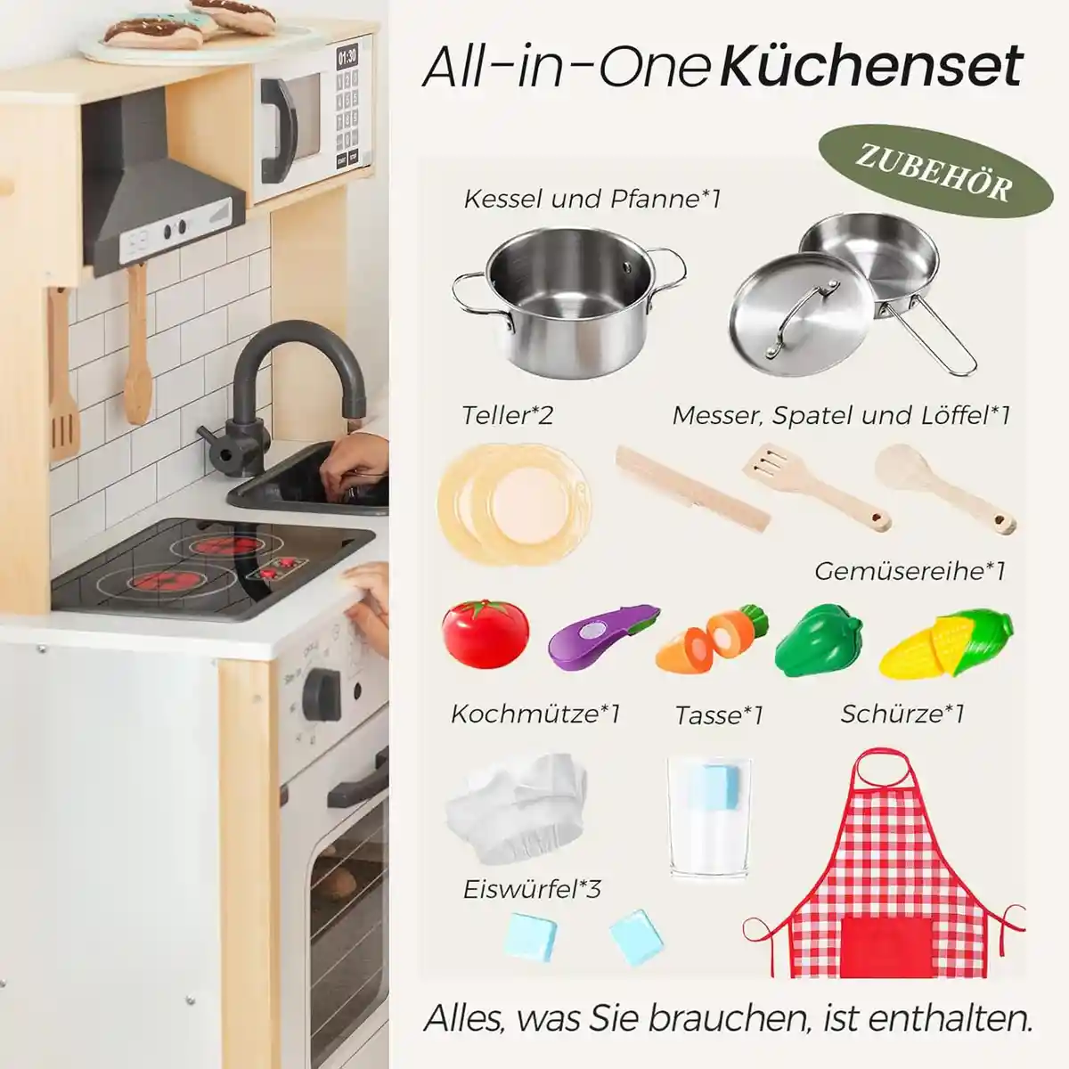 Tiny Land Kinderküche aus Holz