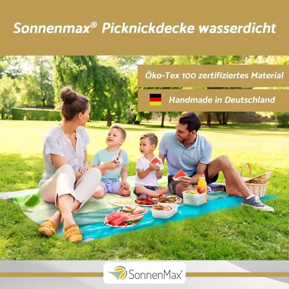 Wasserdichte Picknickdecke von Sonnenmax