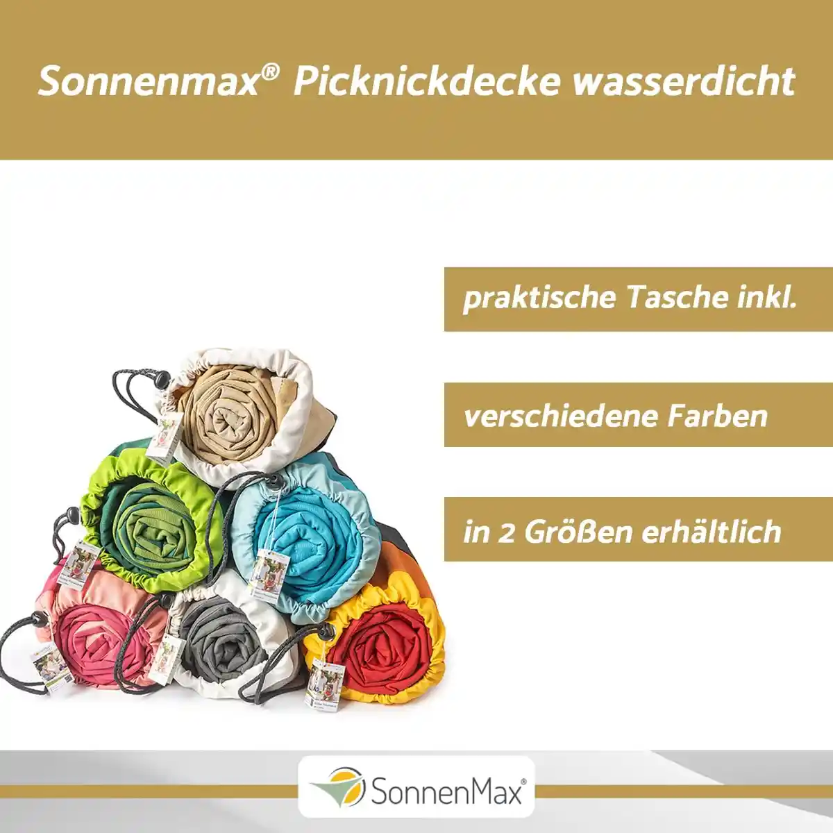 Wasserdichte Picknickdecke von Sonnenmax