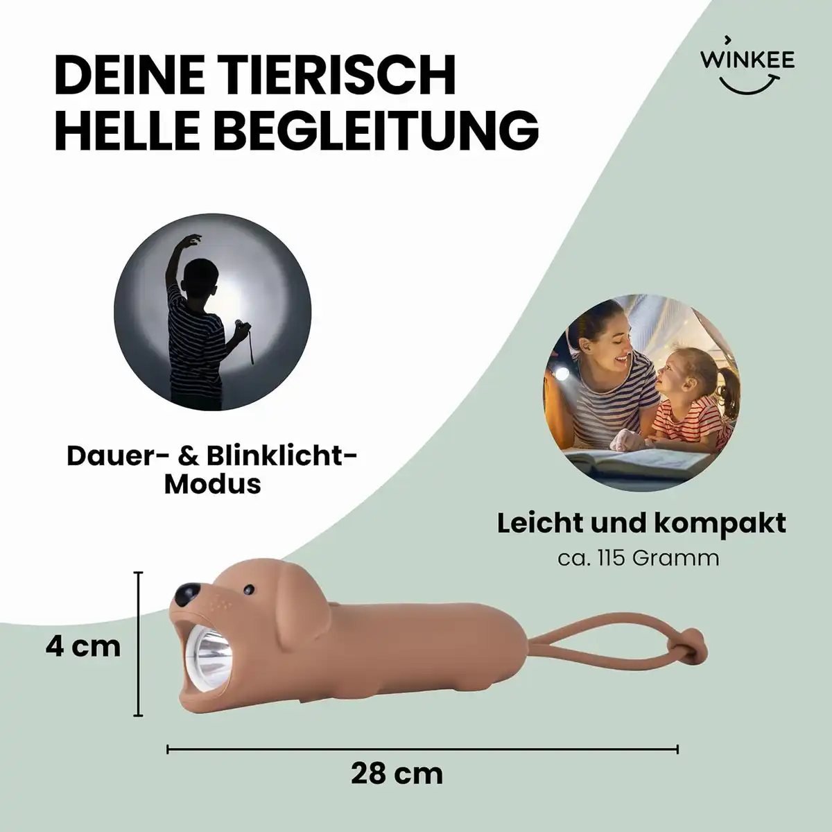 Winkee Hund-Taschenlampe