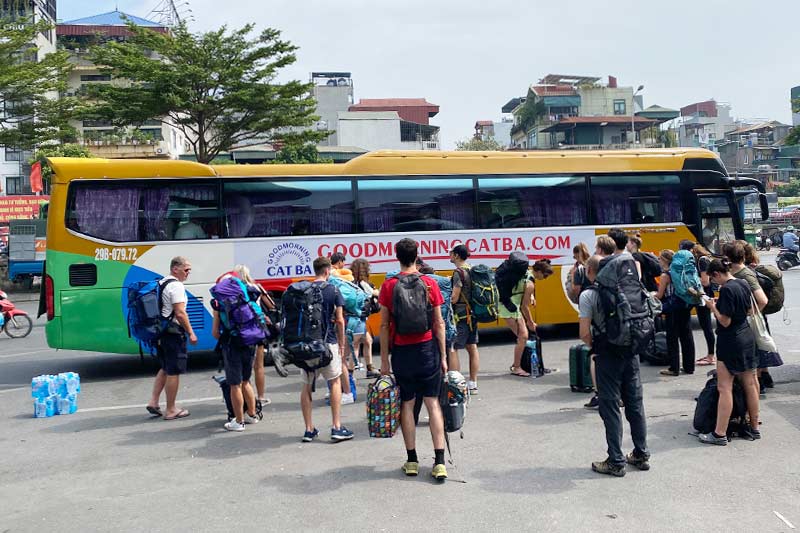 Cat Ba to Hanoi Bus