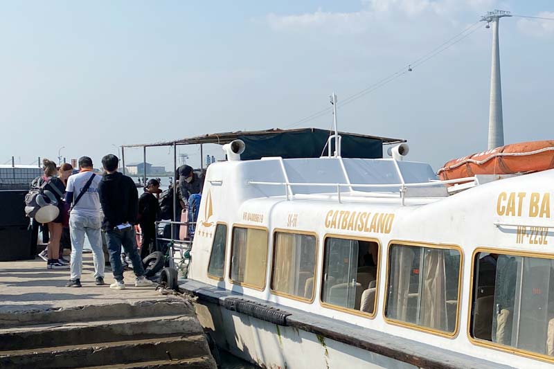 Speed boat Cat Ba to Hanoi