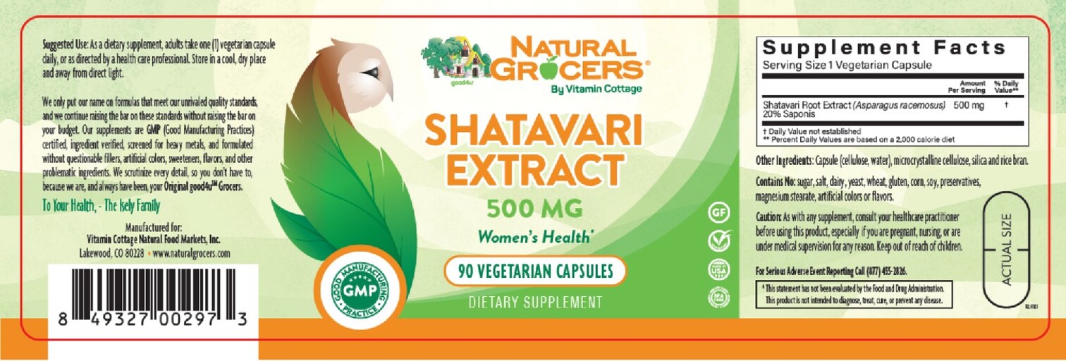 Shatavari Extract 500 mg