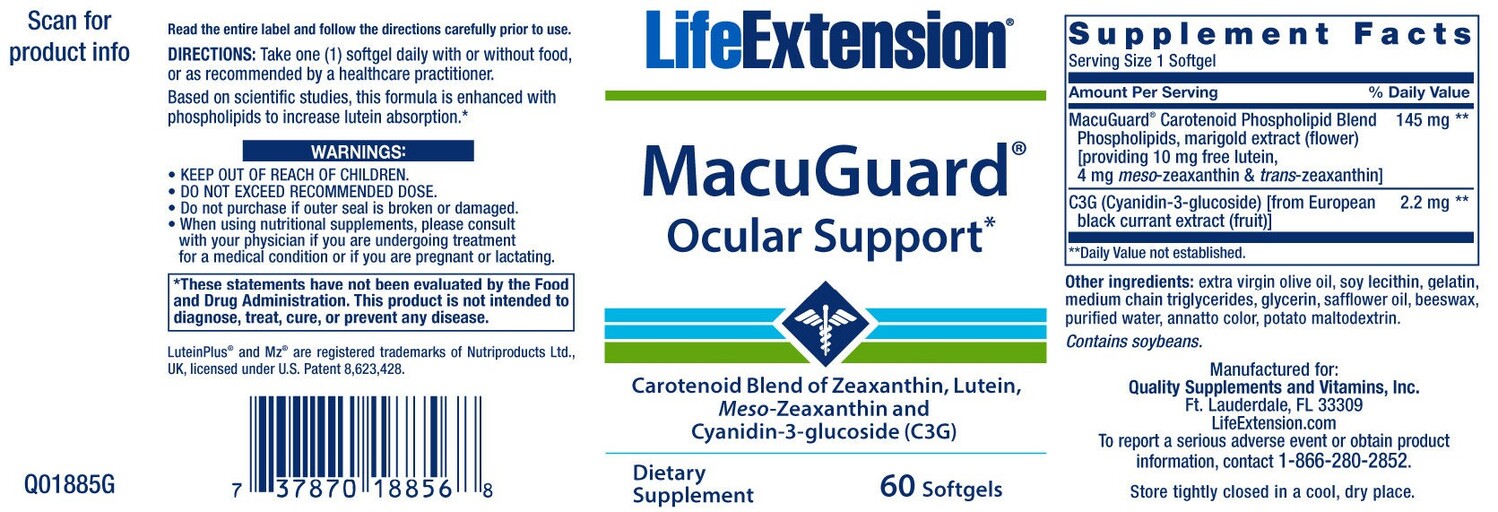 Life Extension MacuGuard Ocular Support