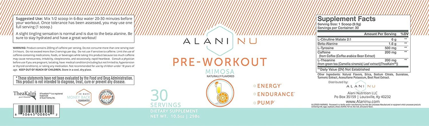 Alani Nu Pre-Workout Mimosa