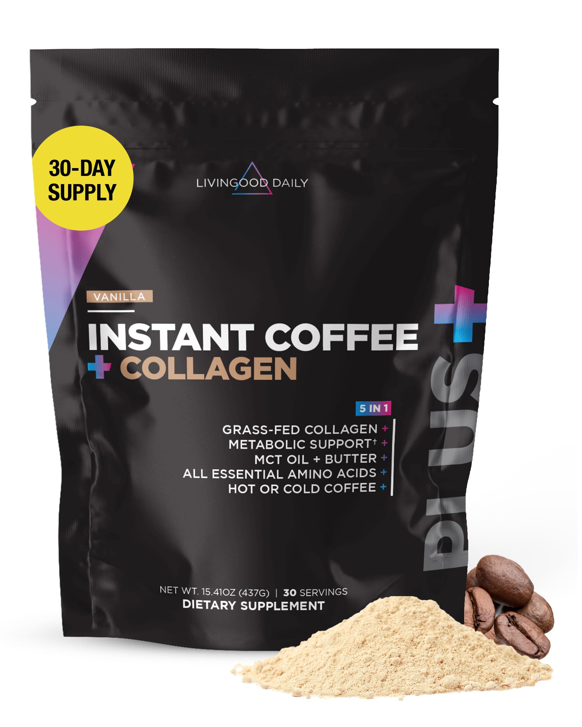 Instant Coffee + Collagen (Vanilla