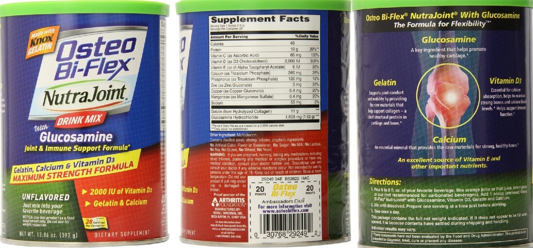 NutraJoint with Glucosamine Drink Mix Unflavored