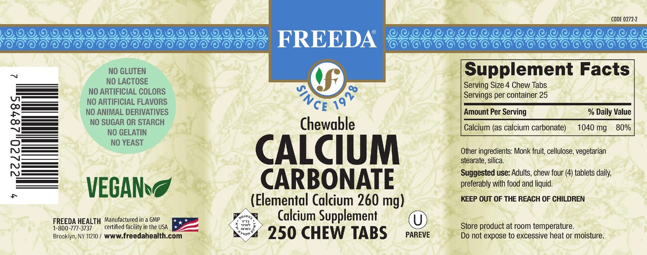 Chewable Calcium Carbonate 260 mg