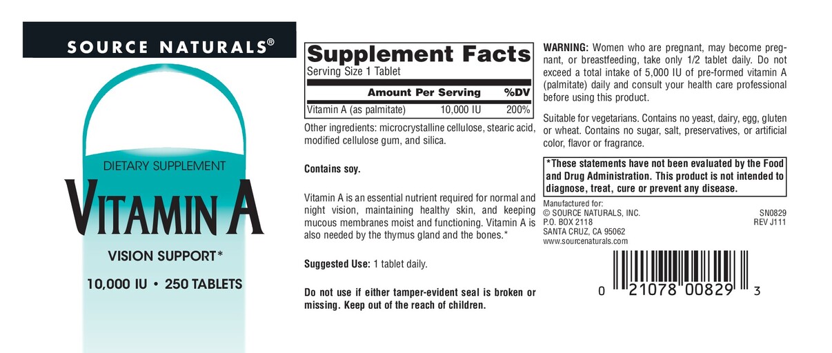 Source Naturals Vitamin A 10,000 IU