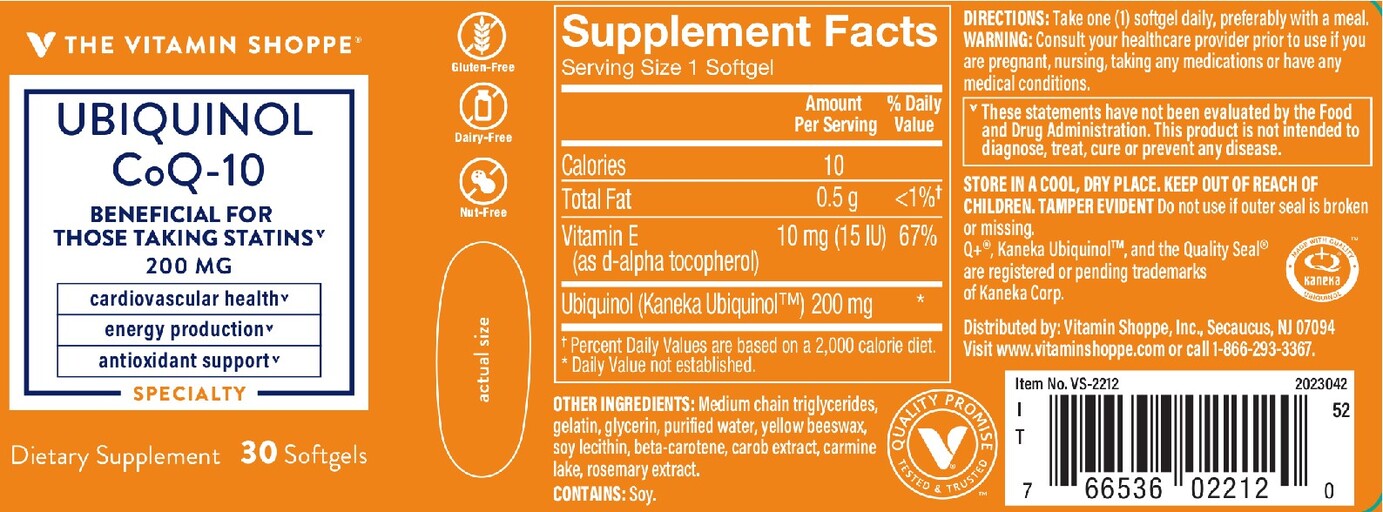 The Vitamin Shoppe Ubiquinol CoQ-10 200 mg