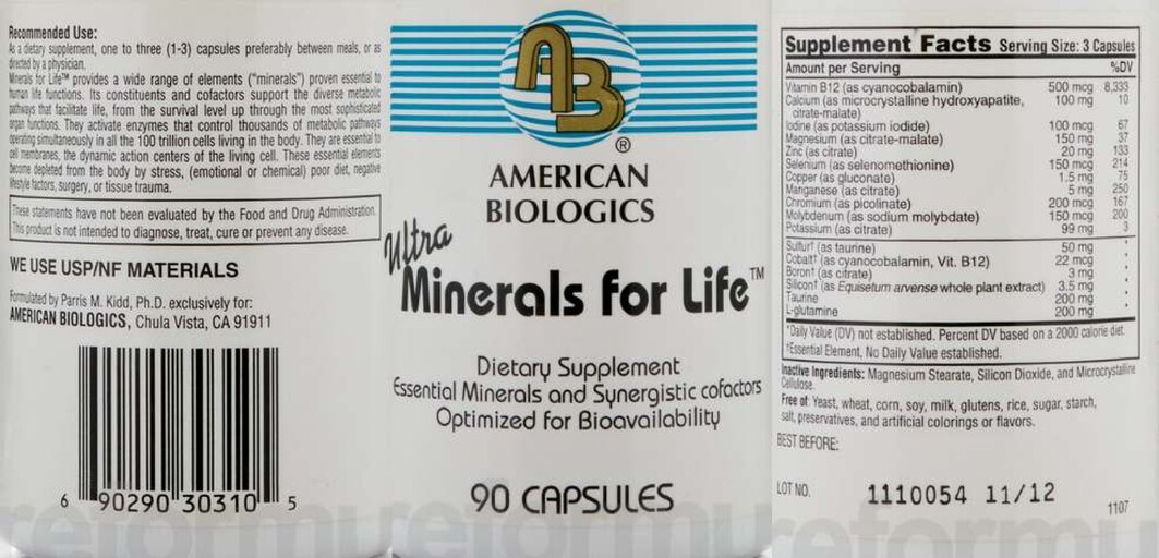 Ultra Minerals For Life