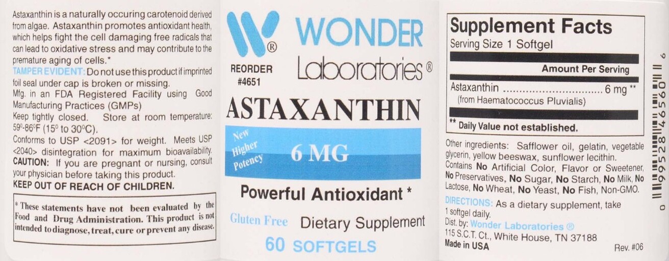 Astaxanthin 6 mg