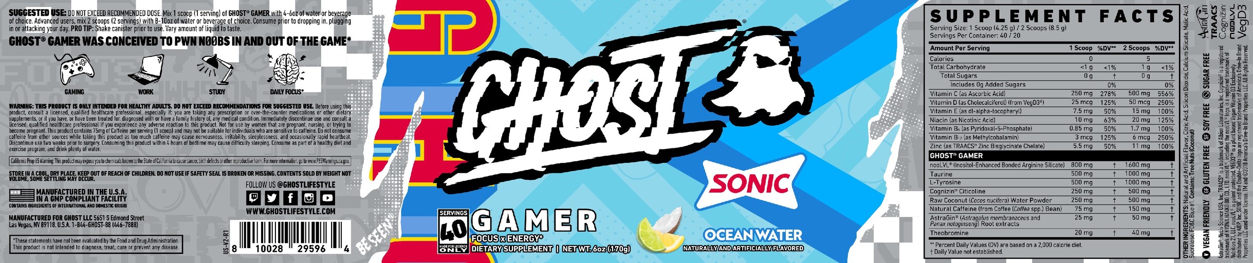 Gamer Sonic Ocean Water