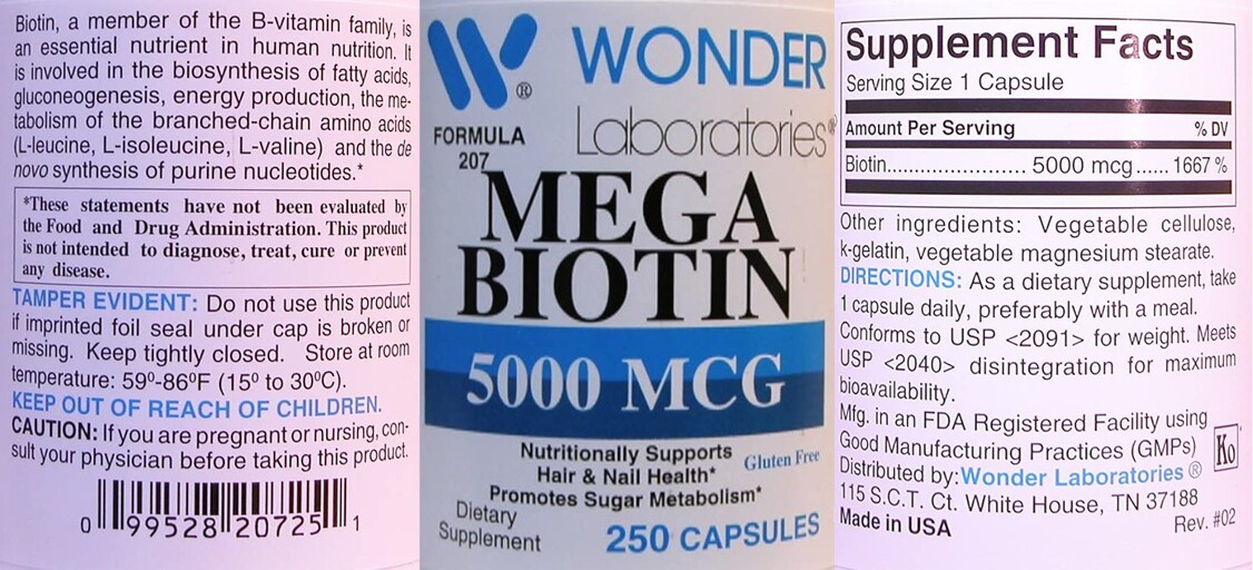 Mega Biotin 5000 mcg