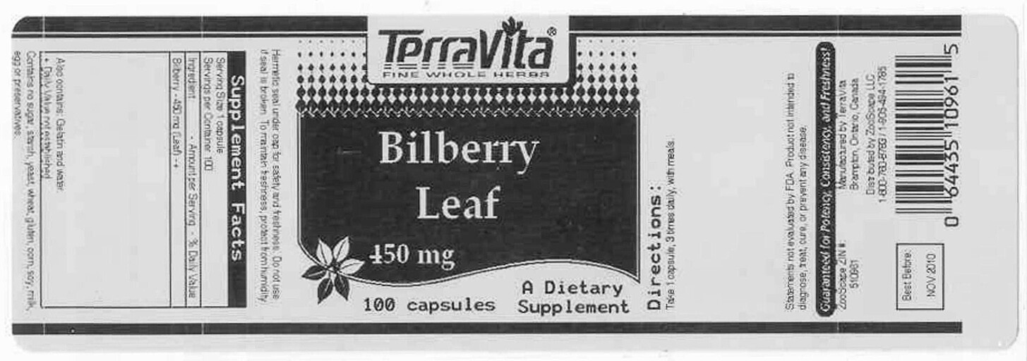 Bilberry Leaf 450 mg
