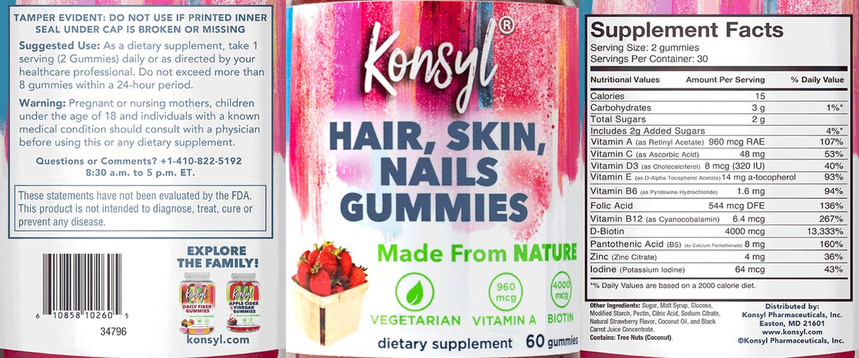 Hair, Skin, Nails Gummies