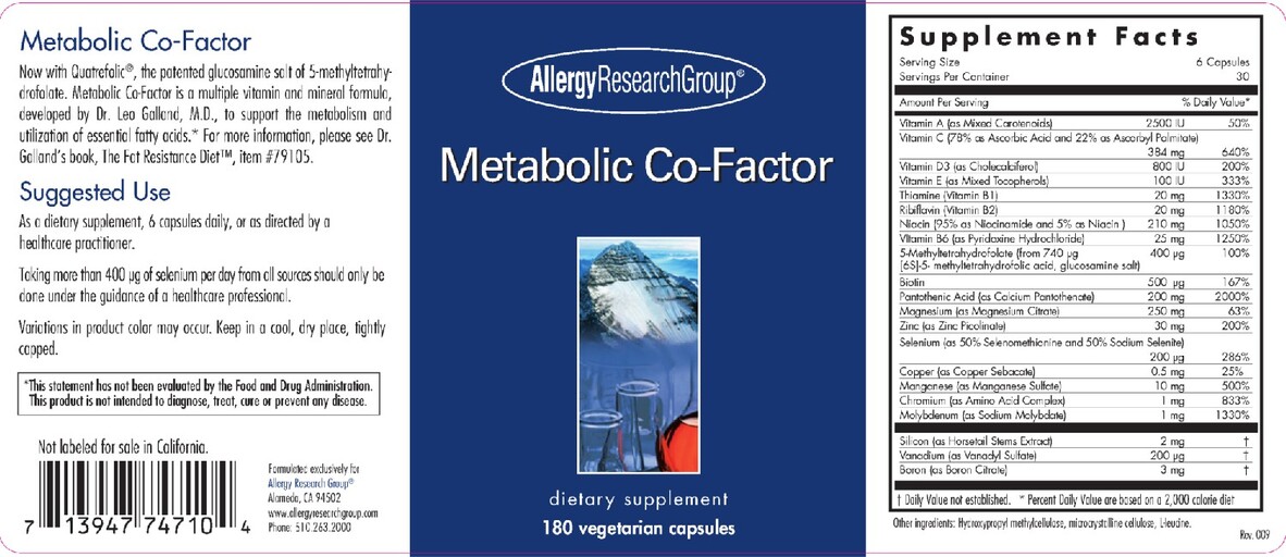 Metabolic Co-Factor