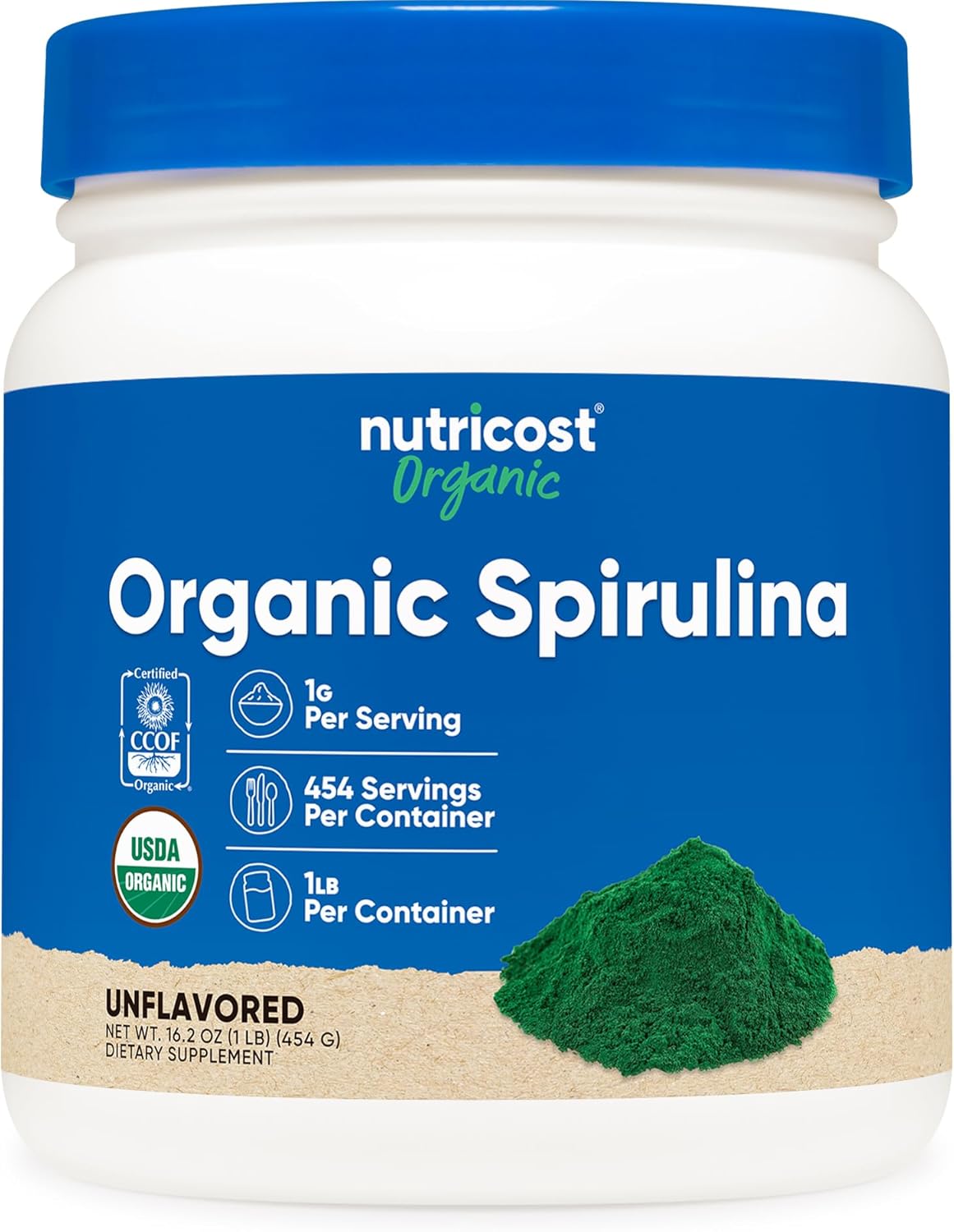 Organic Spirulina 1 g Unflavored