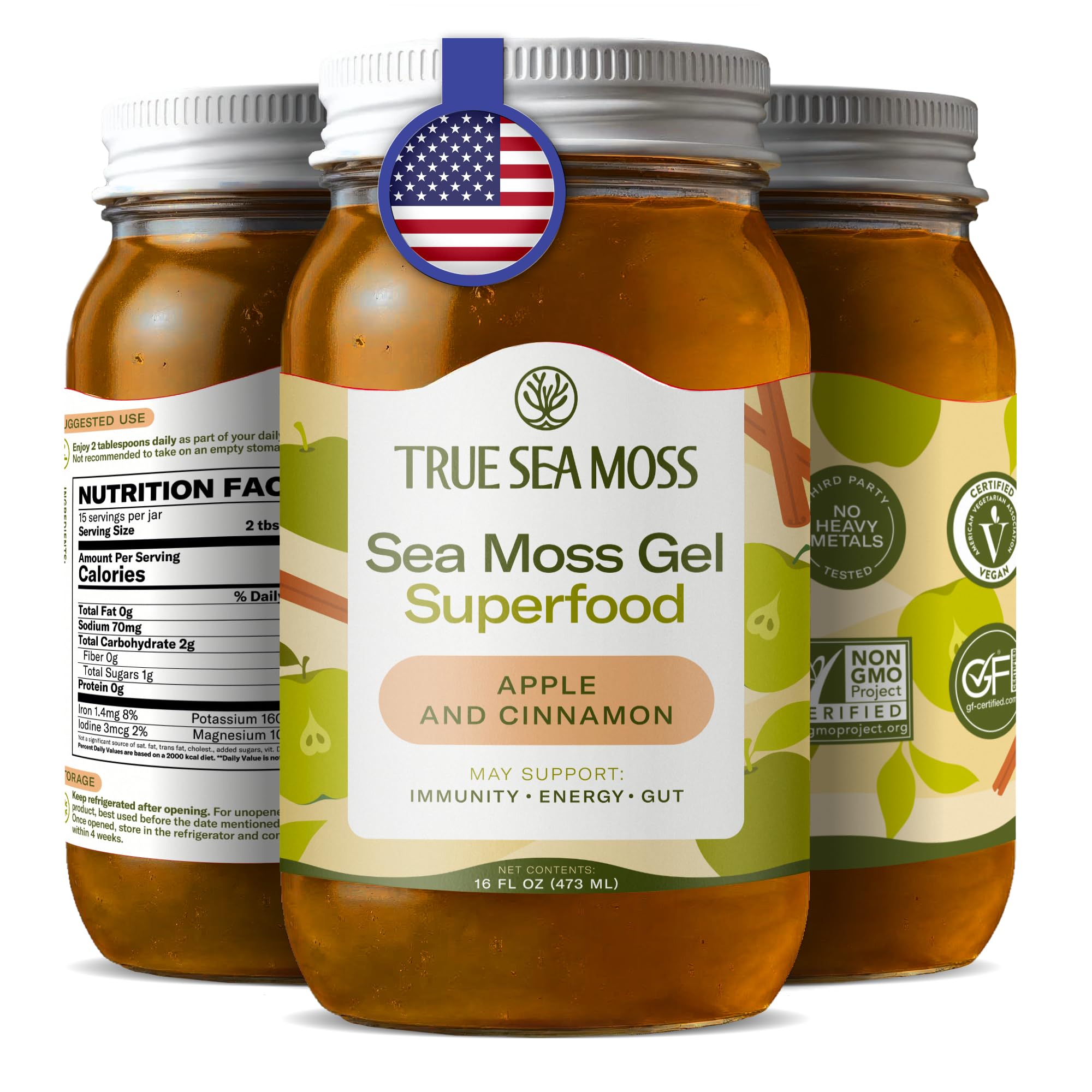 Sea Moss Gel Superfood (Apple and Cinnamon