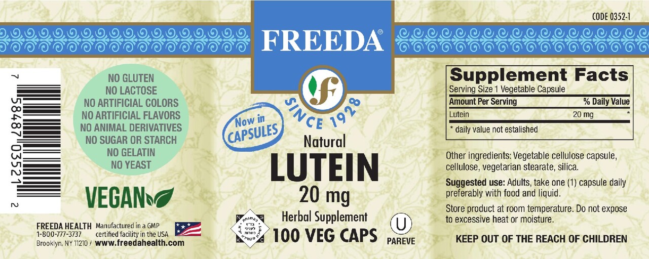 Natural Lutein 20 mg