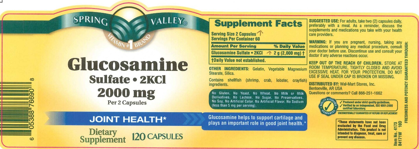 Spring Valley Glucosamine Sulfate 2KCl 2000 mg