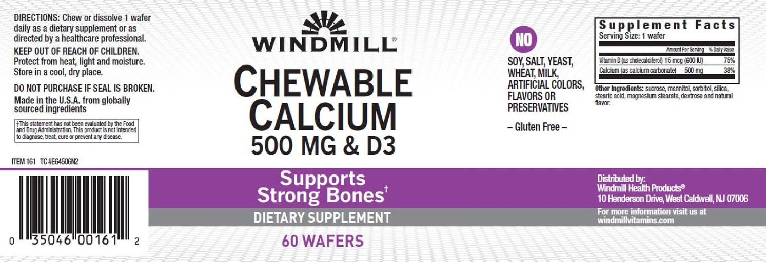 Chewable Calcium 500 mg with Vitamin D3