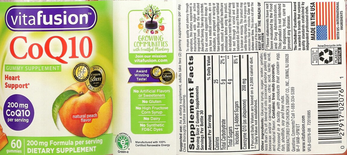CoQ10 200 mg Natural Peach Flavor