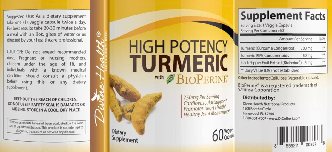 High Potency Turmeric with BioPerine