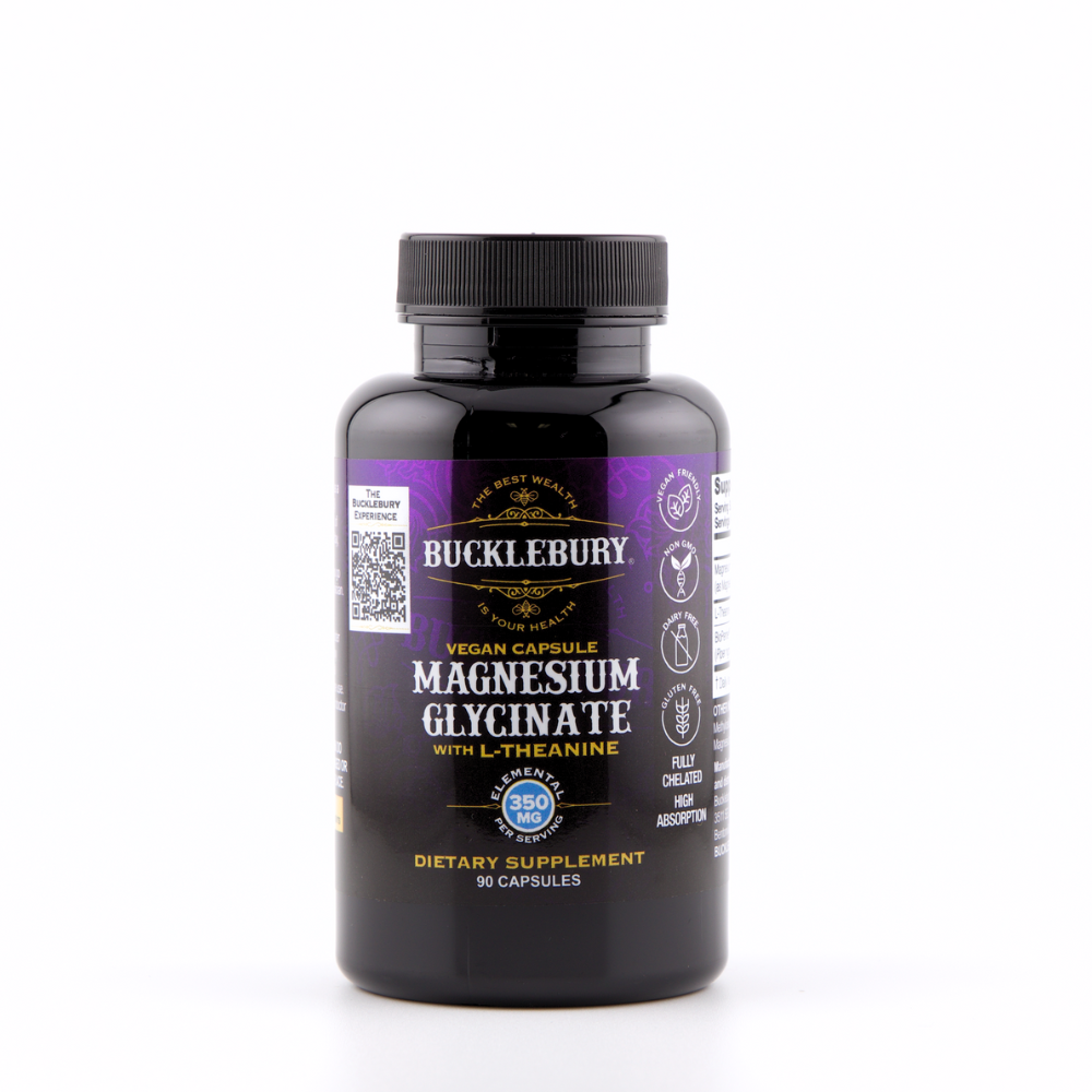 Bucklebury Magnesium Glycinate with L-Theanine 350 mg