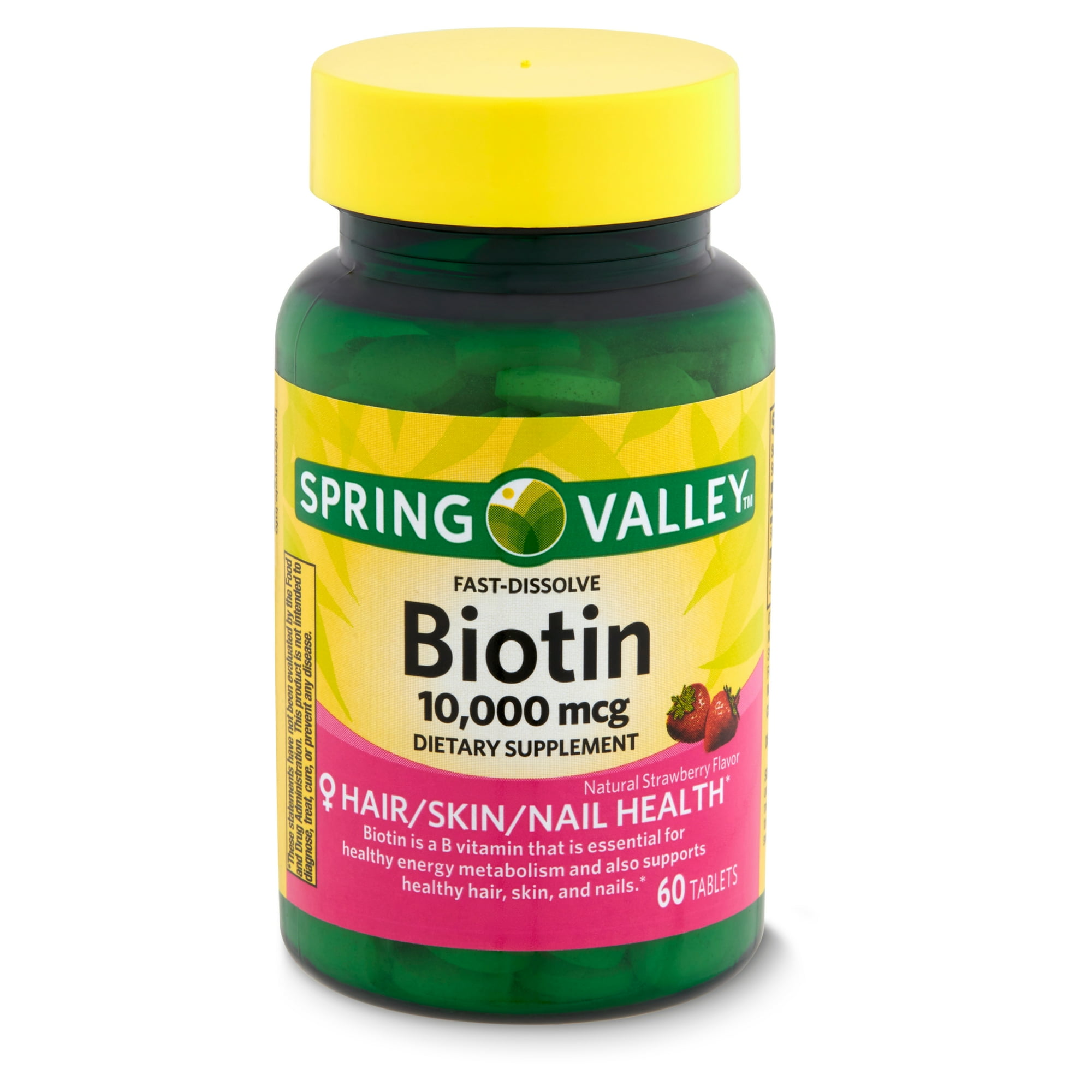 Fast-Dissolve Biotin 10000 mcg (Strawberry