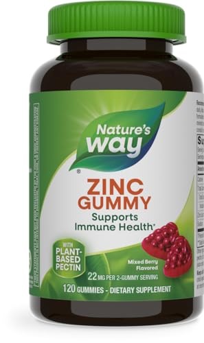 Zinc Gummy 22 mg Mixed Berry Flavored