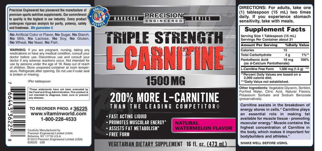 Triple Strength L-Carnitine 1,500 mg Watermelon Flavor