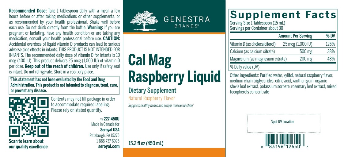 Cal Mag Raspberry Liquid Natural Raspberry Flavor