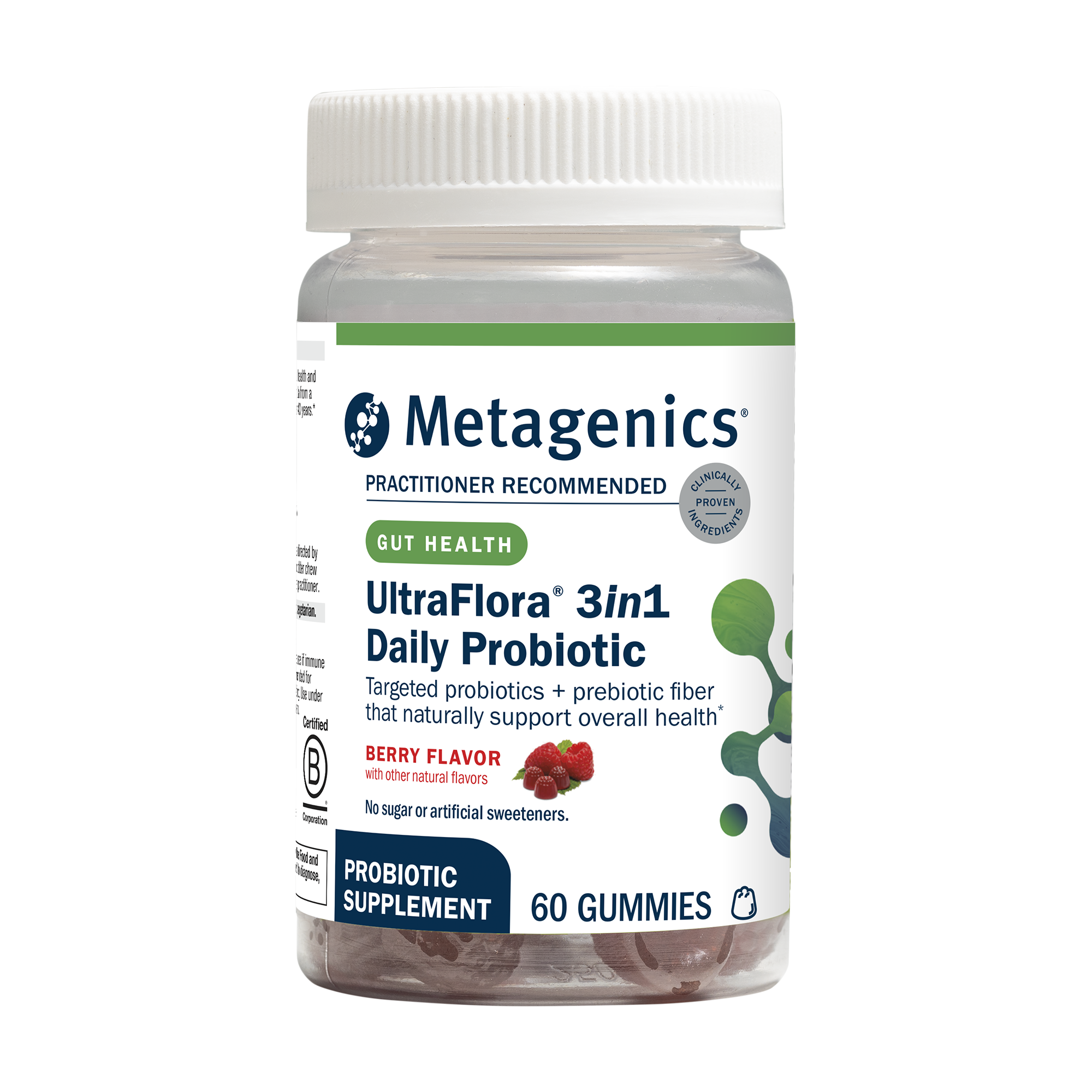 UltraFlora 3 in 1 Daily Probiotic Gummies