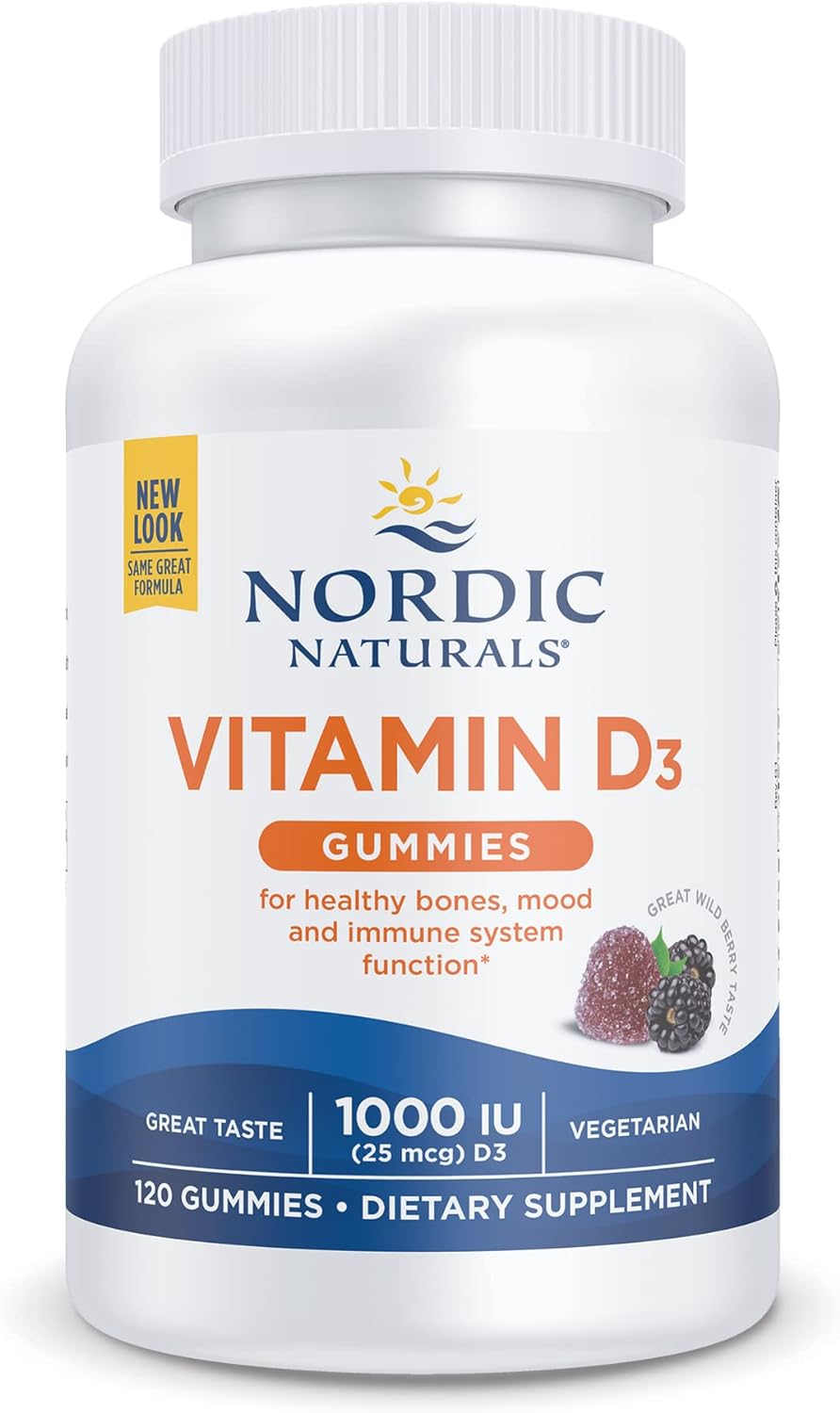 Vitamin D3 Gummies 1000 IU Wild Berry Flavor