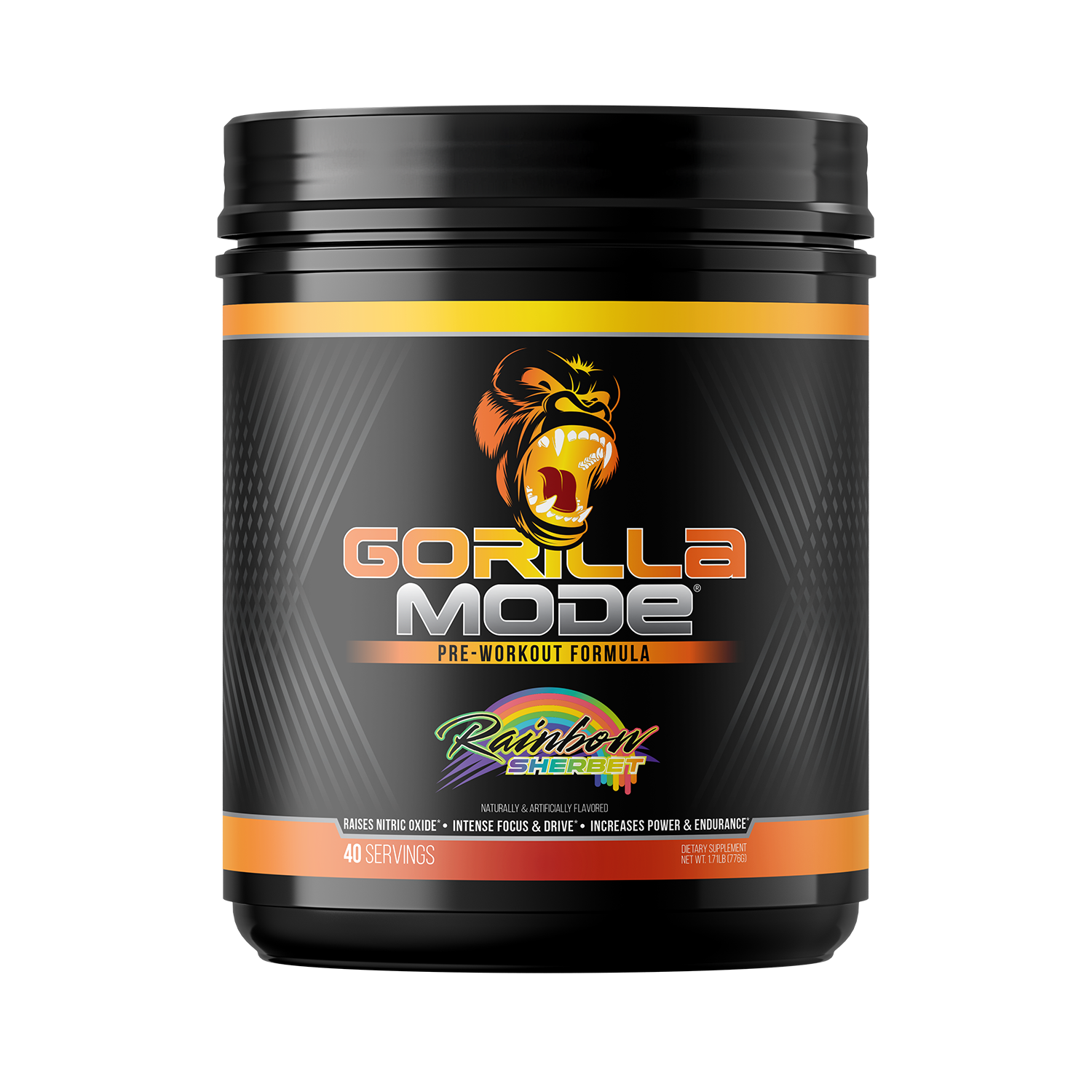 Gorilla Mode Pre-Workout (Rainbow Sherbert