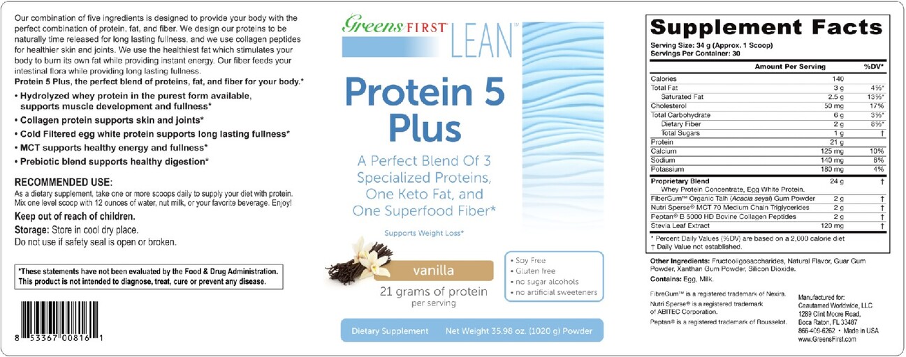 Protein 5 Plus Vanilla