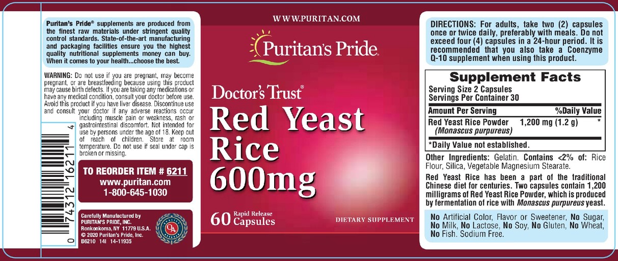 Red Yeast Rice 600 mg