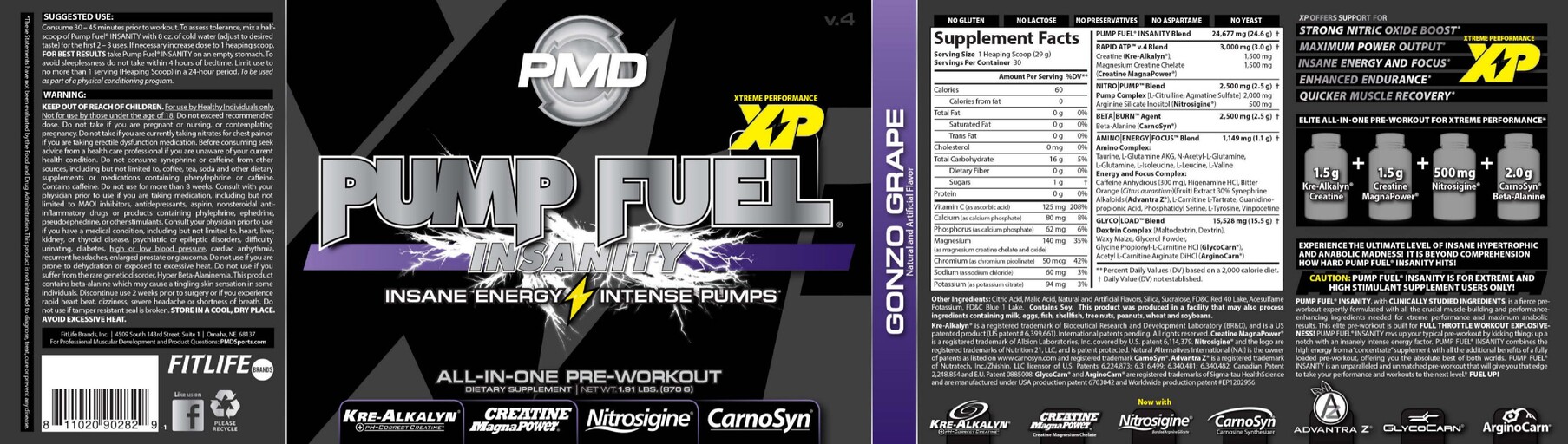 Pump Fuel Insanity Gonzo Grape