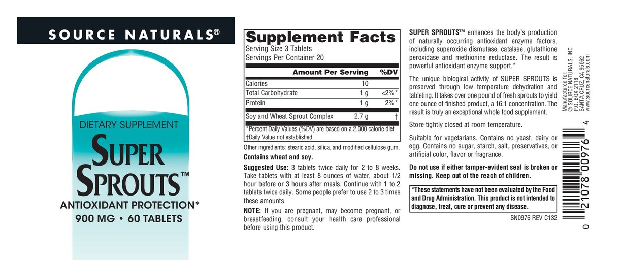 Super Sprouts 900 mg