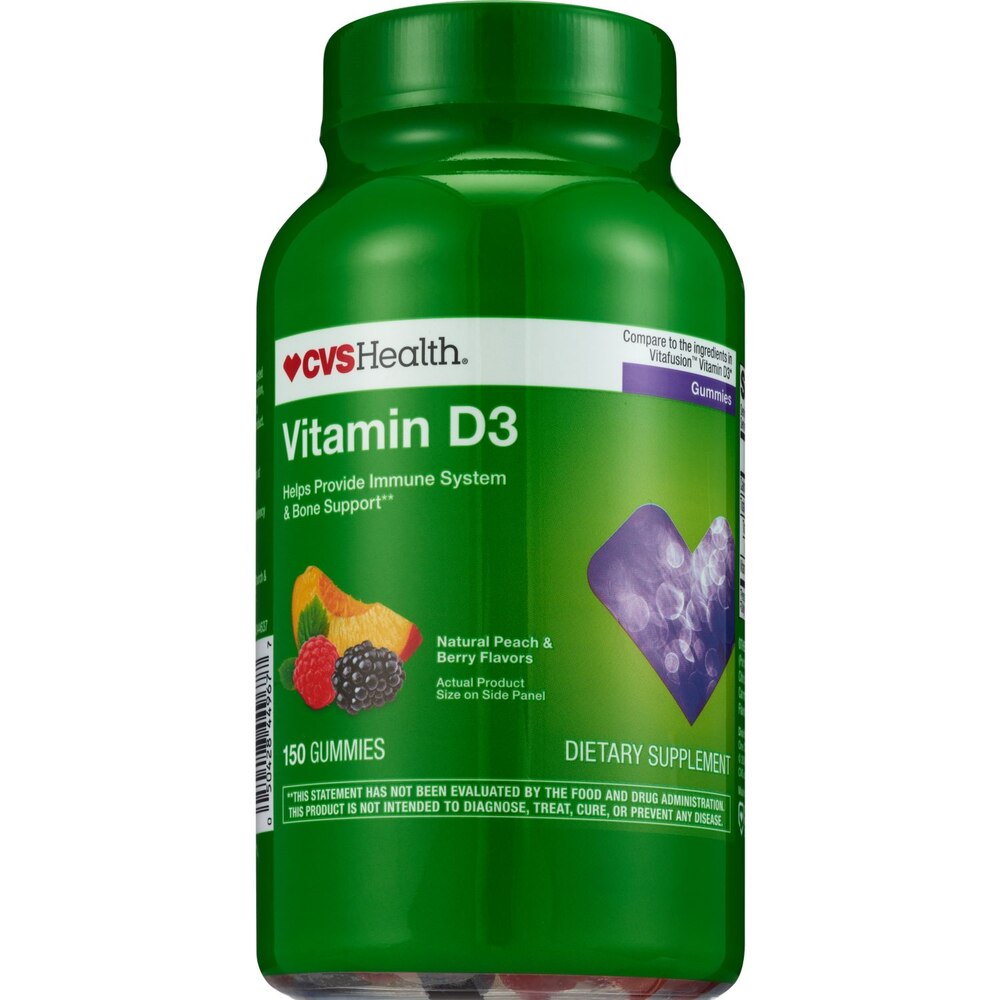 CVS Health Vitamin D3 (Natural Peach & Berry Flavors