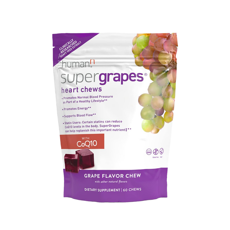 Supergrapes Heart Chews Grape Flavor