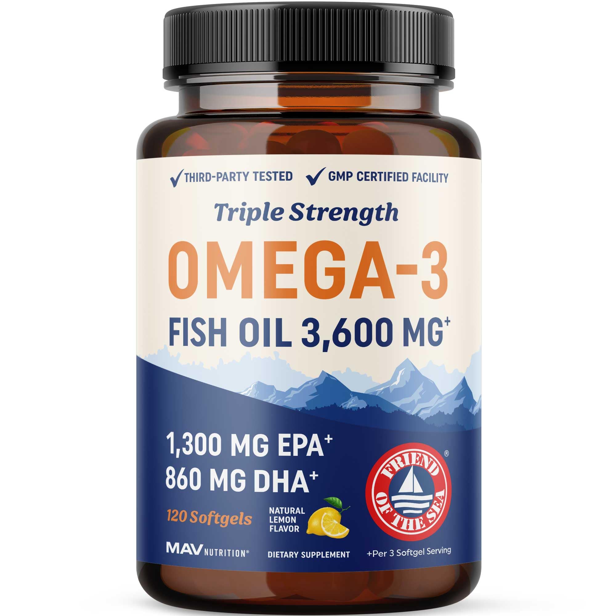 Triple Strength Omega 3 Fish Oil