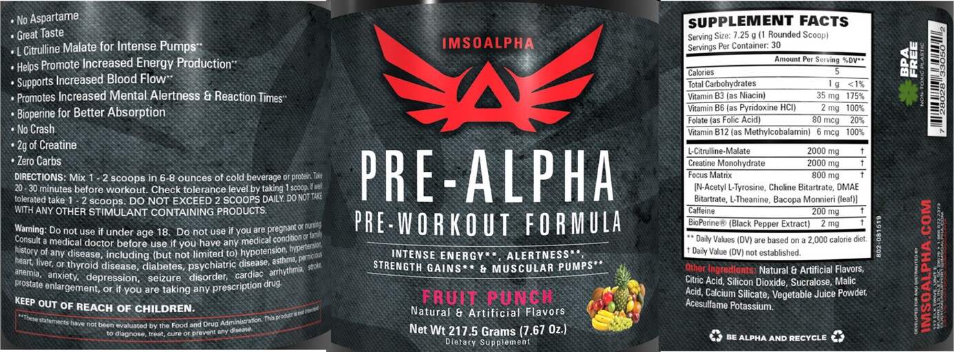 Pre-Alpha Fruit Punch
