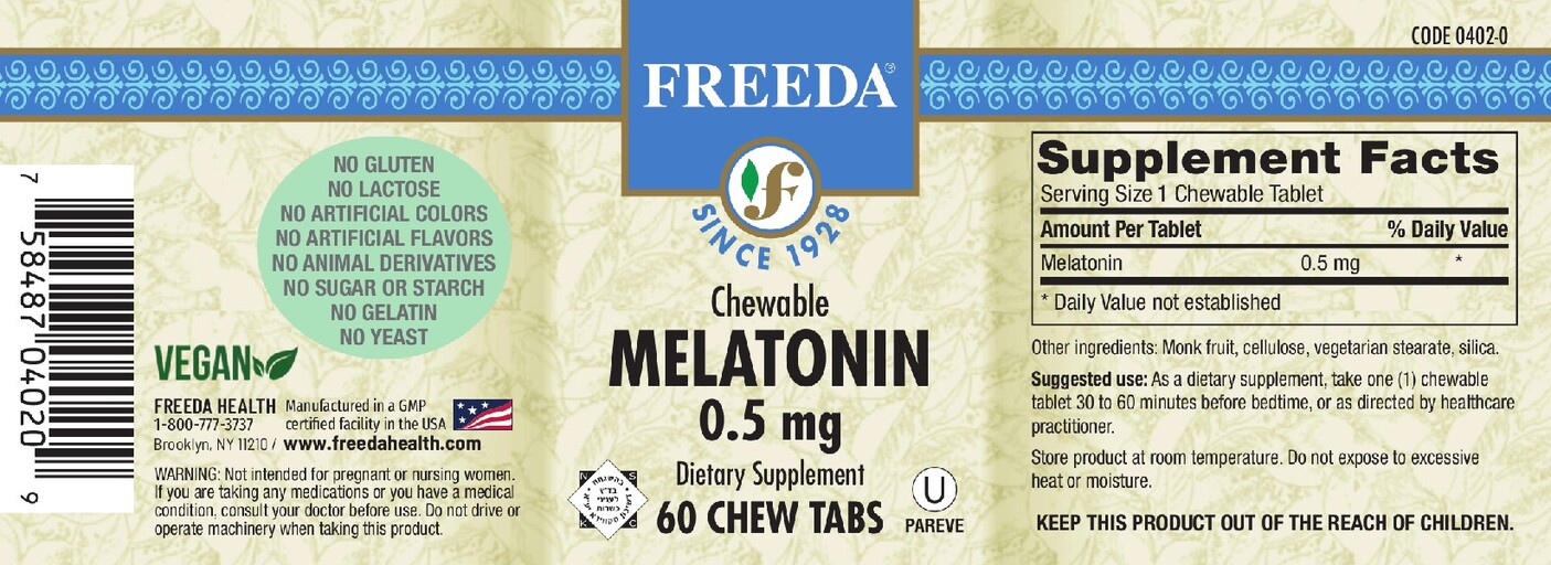 Chewable Melatonin 0.5 mg
