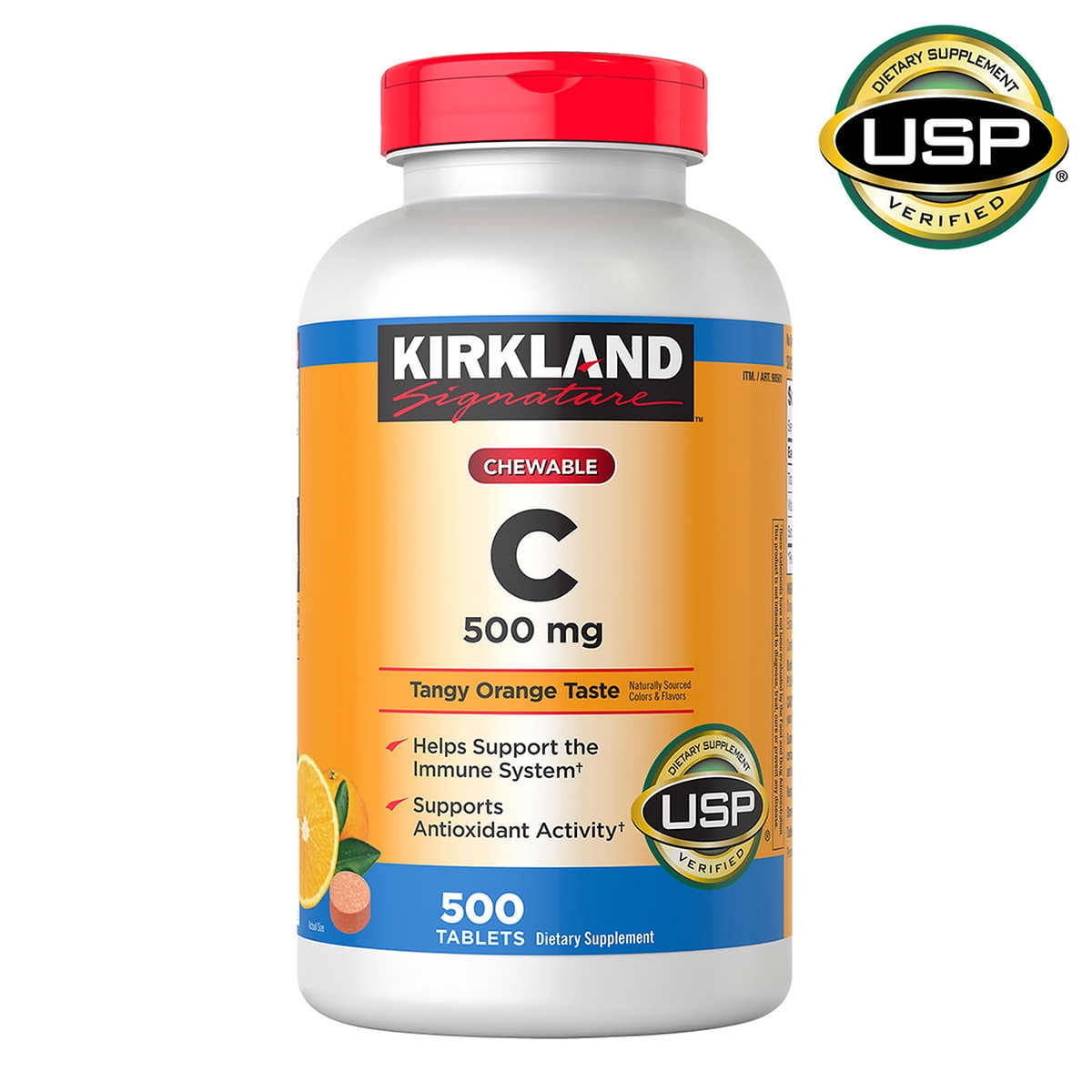 Chewable Vitamin C 500 mg Tangy Orange