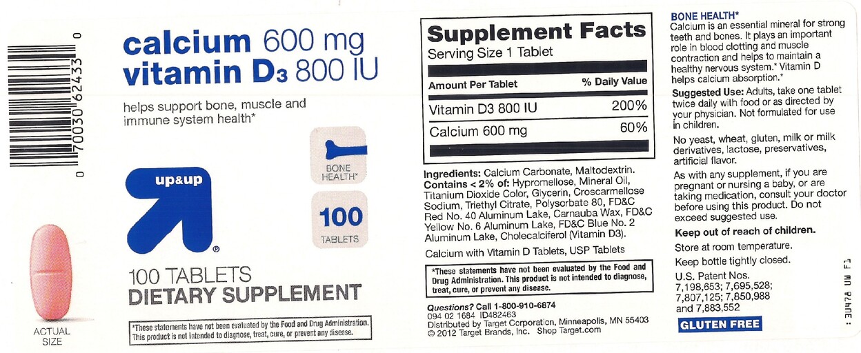 Calcium 600 mg Vitamin D3 800 IU