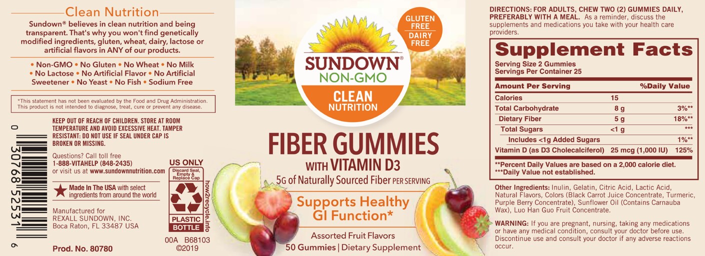 Fiber Gummies With Vitamin D3